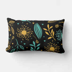 Rectangle Coussin de jet accentué - Floral de la nature
