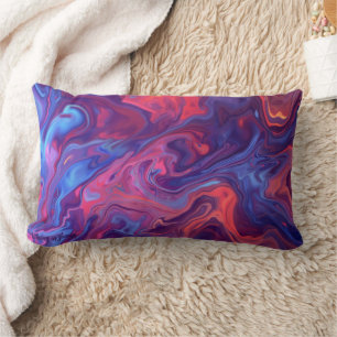 Rectangle Coussin de jet de combinaison de couleurs abstrait