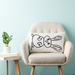 Rectangle Coussin de jet figdewdrop Bunny