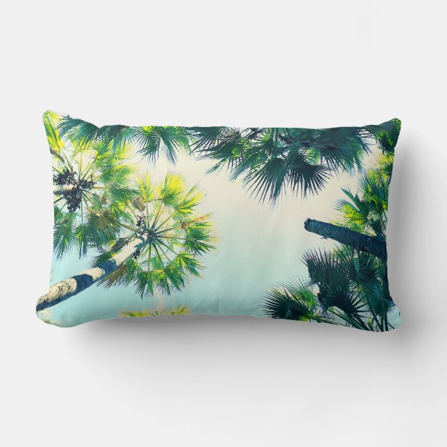 Rectangle Coussin de jet Palm Trees Sky Namibie Ensoleillé (Recto)
