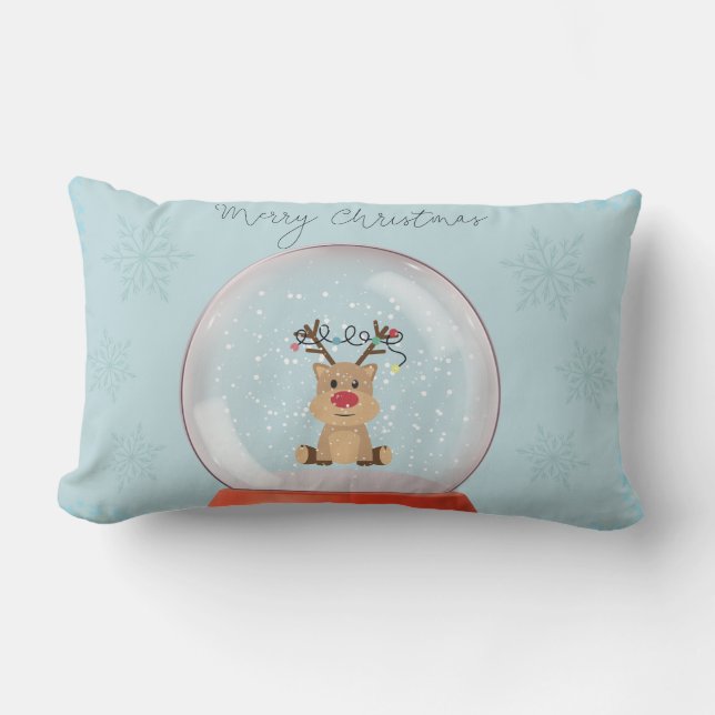 Rectangle Coussin de jet Wonderland Snowglobe (Recto)