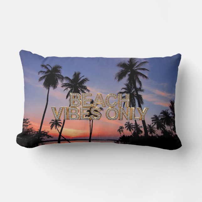 Rectangle Coussin de jeté ambiance plage uniquement (Recto)