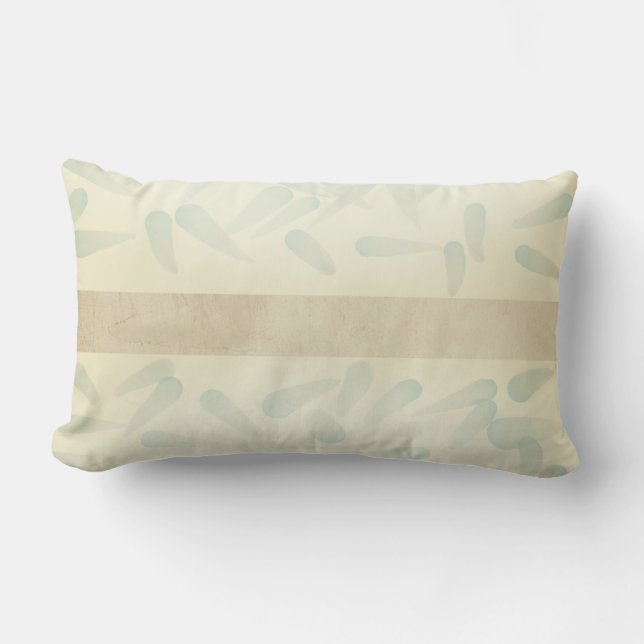 Rectangle coussin de jeton moderne abstrait peintures stroki (Recto)