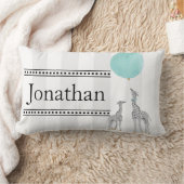 Rectangle Coussin de la crèche moderne Stripes et Giraffes (Couverture)