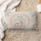 Rectangle coussin de la naissance de la petite fille Bunny (Couverture)