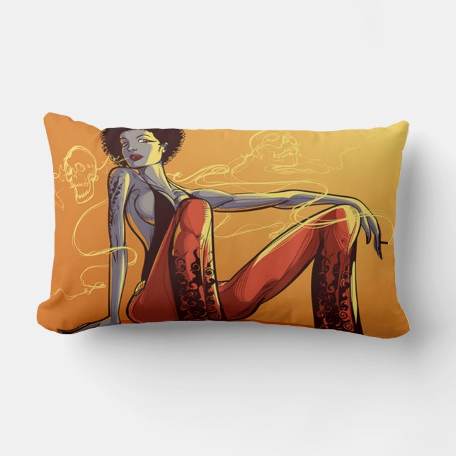 Rectangle Coussin de la Soeur Soul fumante (Recto)
