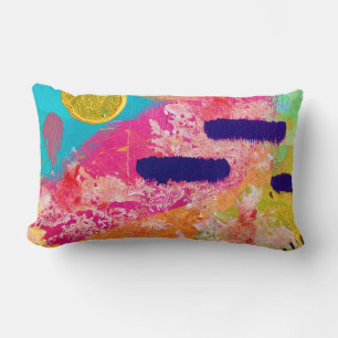 Rectangle Coussin de lancer heureux au quotidien