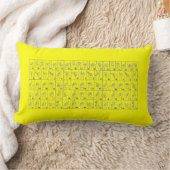 Rectangle Coussin de langue des signes américaine ASL Jaune (Couverture)