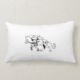 Rectangle Coussin de lion