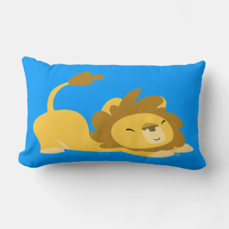 Rectangle Coussin de Lion étiré de dessin mignon