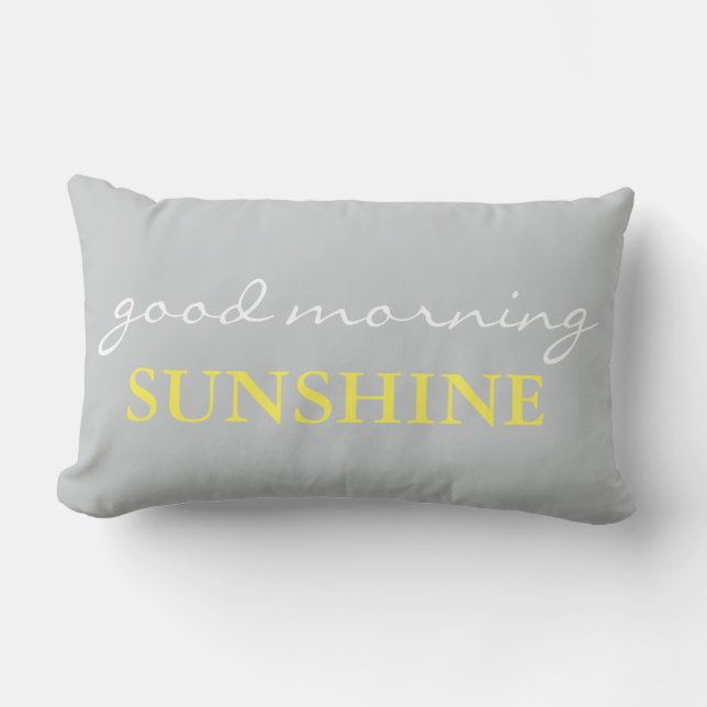 Rectangle coussin de lit Accent "Good Morning Sunshine" (Recto)