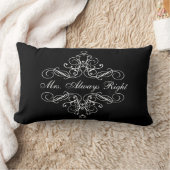 Rectangle Coussin de lit de Mme Always Right Elegant Boudoir (Couverture)