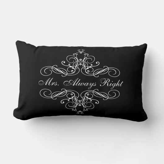 Rectangle Coussin de lit de Mme Always Right Elegant Boudoir (Recto)