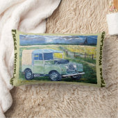 Rectangle Coussin de Lumbar de région boisée d'arbres (Couverture)