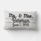 Rectangle Coussin de M. et de Mme PERSONALIZED (Recto)