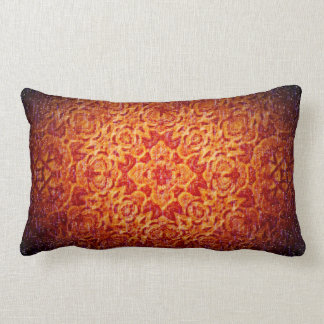 Rectangle Coussin de mandala "de tempête de neige d'un rouge