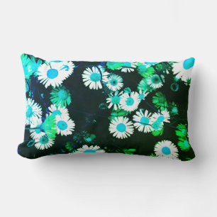 Rectangle coussin de marguerite