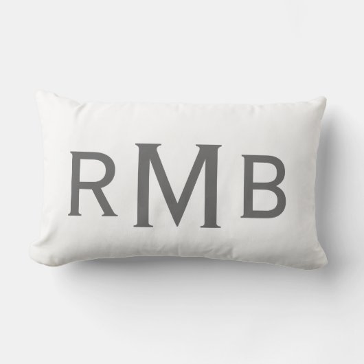 Rectangle Coussin de monogramme (Recto)