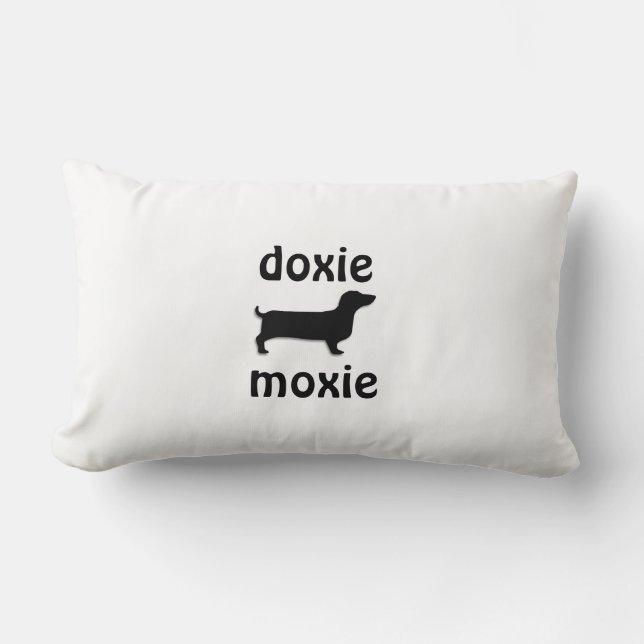 Rectangle coussin de moxie de doxie (Recto)
