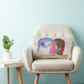 Rectangle Coussin de Noël de l'arbre et du scarabée (Chaise)