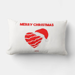 Rectangle Coussin de Noël Père Noël Heart Lumbar