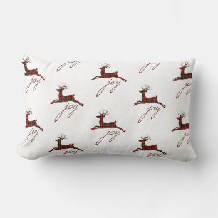 Rectangle Coussin de Noël - Plaid Joie Renne