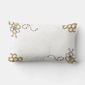 Rectangle coussin de nom d'abeille personnalisable (Verso)