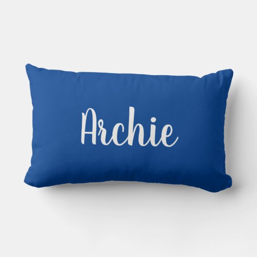 Rectangle Coussin de nom de marine (Verso)