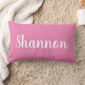 Rectangle Coussin de nom rose vif (Couverture)