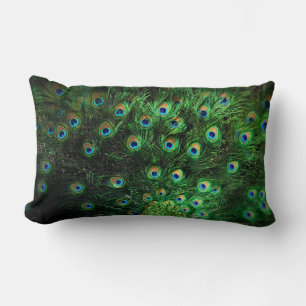 Rectangle coussin de paon