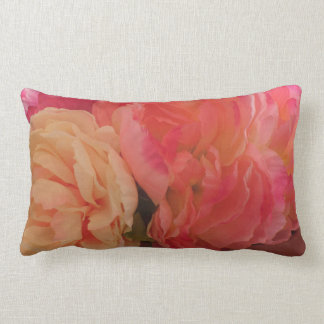 Rectangle Coussin de pivoines