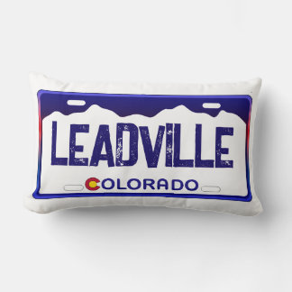 Rectangle Coussin de plaque d'immatriculation bleue Leadvill
