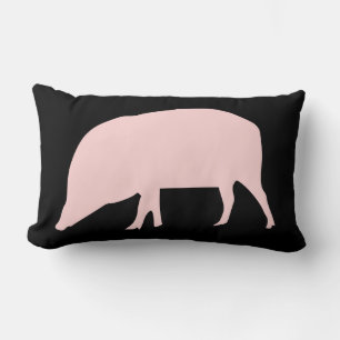 Rectangle Coussin de porc rose