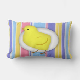 Rectangle Coussin de poussins de Pâques