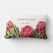 Rectangle Coussin de prière pour couple de fleurs botanique (Recto)