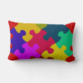 Rectangle Coussin de puzzle personnalisable (Verso)