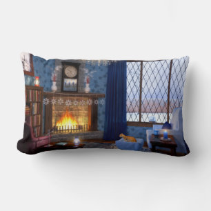 Rectangle Coussin de sérénité hivernale