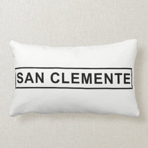 Rectangle Coussin de signe de San Clemente