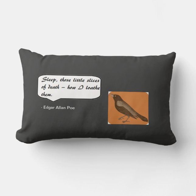 Rectangle Coussin de sommeil d'Edgar Allan Poe (Recto)
