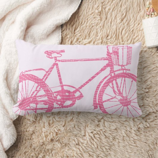 Rectangle Coussin de vélo rose et blanc (Couverture)