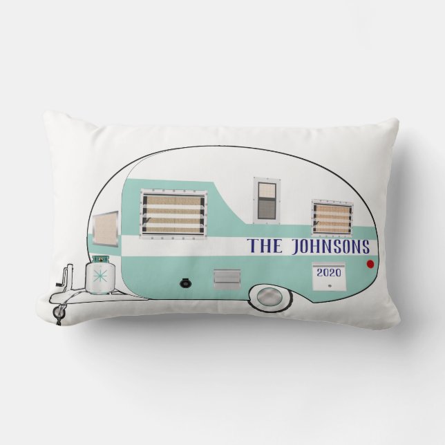 Rectangle Coussin de voyage de camping-car de camping décora (Recto)