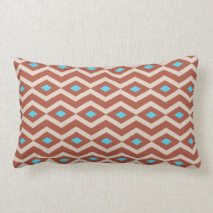 Rectangle Coussin de zigzag de diamant de sud-ouest