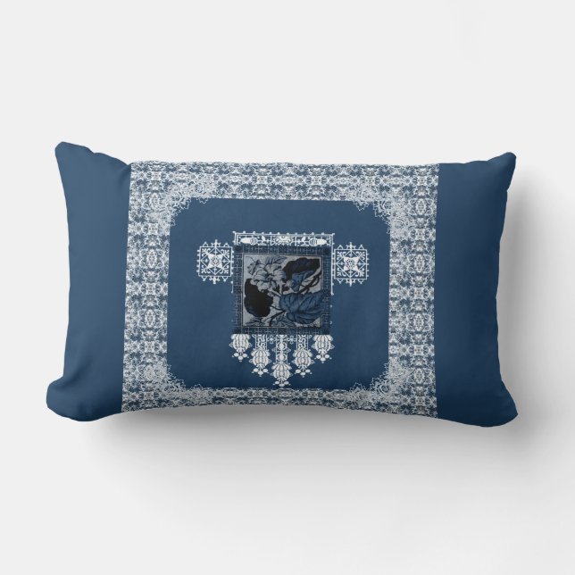 Rectangle coussin décorative vintage (Recto)