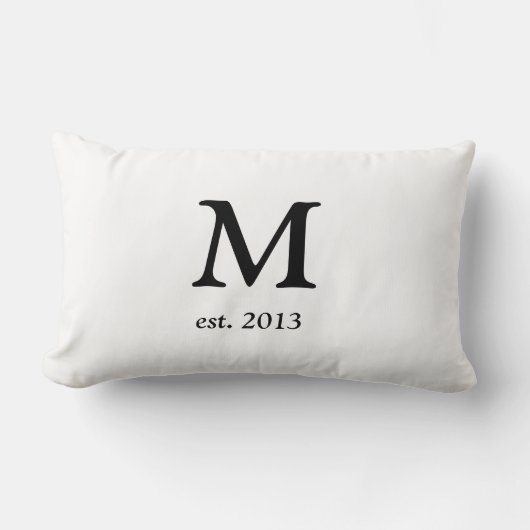 Rectangle Coussin décoré d'un monogramme (Recto)