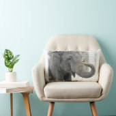 Rectangle Coussin d'éléphant de son de la trompette (Chaise)