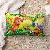 Rectangle Coussin des animaux de la jungle (Couverture)