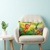 Rectangle Coussin des animaux de la jungle (Chaise)