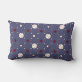 Rectangle Coussin des étoiles de baseball mignonnes (Verso)
