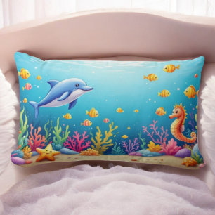 Rectangle Coussin des rêves océaniques