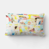 Rectangle Coussin d'oreiller Abstrait Washed Off Art (Verso)
